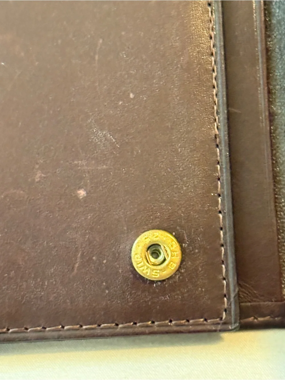 Vintage Saddler By Bosca Brown Leather Wallet Key Holder